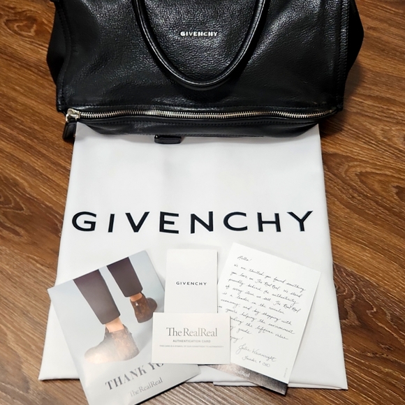 FINAL PRICE🔥Givenchy Black Goatskin Pandora Medium Bag W/ Silver Hardware~VGUC - Picture 16 of 16
